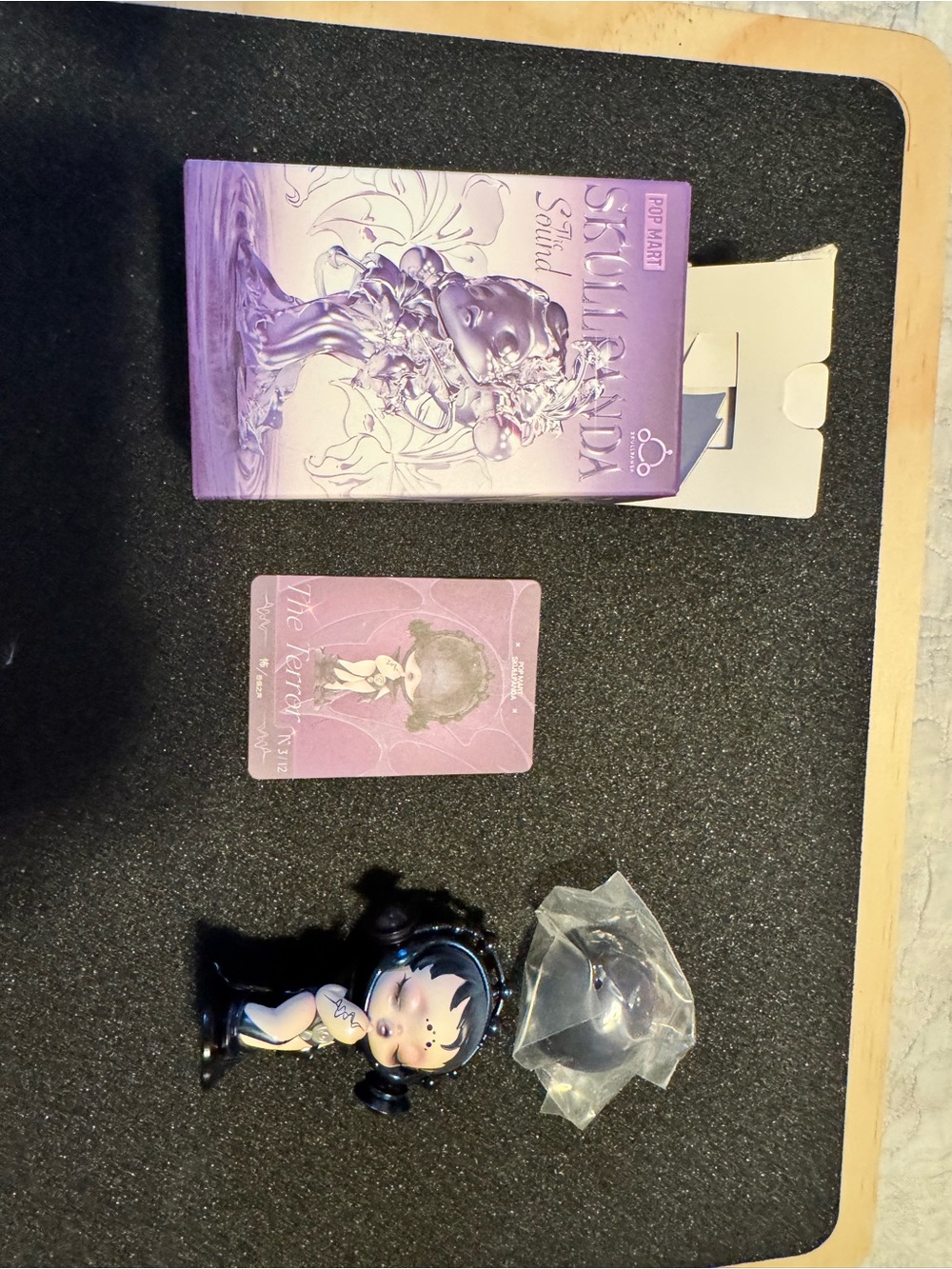 Pop Mart Skullpanda  Mini Figure - Purple Box with Black Doll